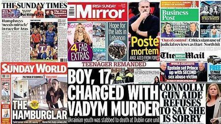 What the papers say: Sunday's front pages