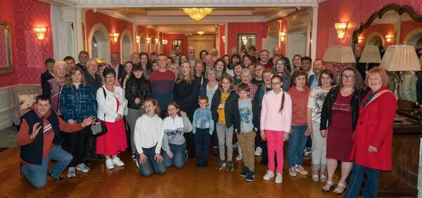 The landmark Hotel proprietors Ciaran and John Kelly hosted a reception for the Carrick Tidy Towns volunteers to thank them for all the efforts they put in. Carrick on Shannon was named Leitrim’s tidiest town in the national competition and the group was awarded their twelfth gold medal. Pictured at front, centre, is John Gaffey, Tidy Towns chairperson and Ciara Maxwell, Sales and Marketing manager in the Landmark Hotel with all the volunteers. Pic – Gerry Faughnan The landmark Hotel proprietors Ciaran and John Kelly hosted a reception for the Carrick Tidy Towns volunteers to thank them for all the efforts they put in. Carrick on Shannon was named Leitrim’s tidiest town in the national competition and the group was awarded their twelfth gold medal. Pictured at front, centre, is John Gaffey, Tidy Towns chairperson and Ciara Maxwell, Sales and Marketing manager in the Landmark Hotel with all the volunteers. Pic – Gerry Faughnan