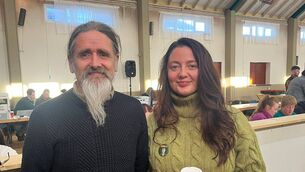 <p>MEP Luke 'Ming' Flanagan at the count centre in Roscommon with Sinn Féin councillor Leah Cull.</p> <p>MEP Luke 'Ming' Flanagan at the count centre in Roscommon with Sinn Féin councillor Leah Cull.</p>