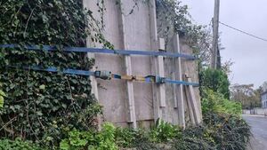 Damaged historic crypt could fall out onto footpath in County Roscommon village Damaged historic crypt could fall out onto footpath in County Roscommon village