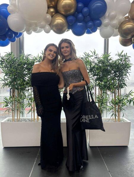 Best Dressed winner Maria Campbell with one of the judges on the day Zara Deasy. Best Dressed winner Maria Campbell with one of the judges on the day Zara Deasy.