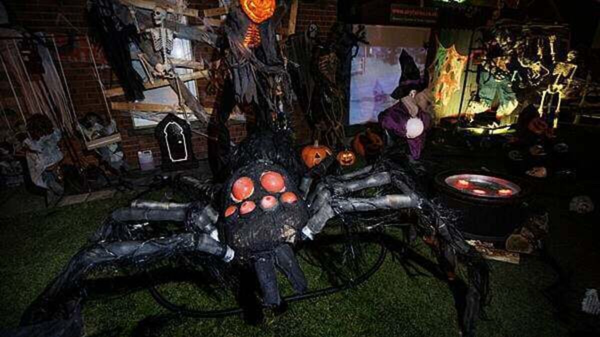 Spooky house transformation in Co Down dedicated to boy with rare cancer