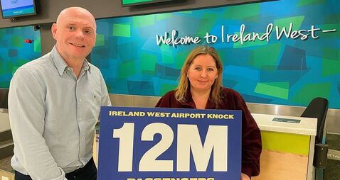 Ryanair's 12 millionth passenger was heading to visit relatives in Roscommon
