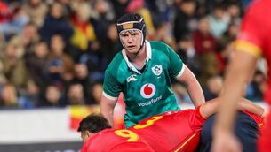 <p>Second-row Darragh Murray in action for the Ireland A side during their match against Spain at The Estadio Municipal de Butarque, Leganés, on Saturday evening. Picture: INPHO/Martin Seras Lima</p>