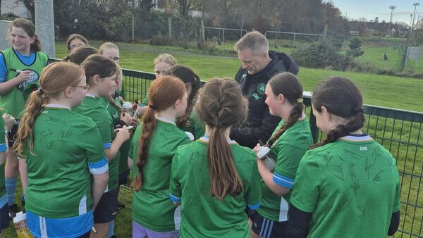 Local club meet Irish soccer team