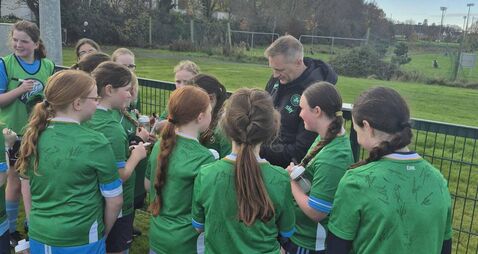 Local club meet Irish soccer team 