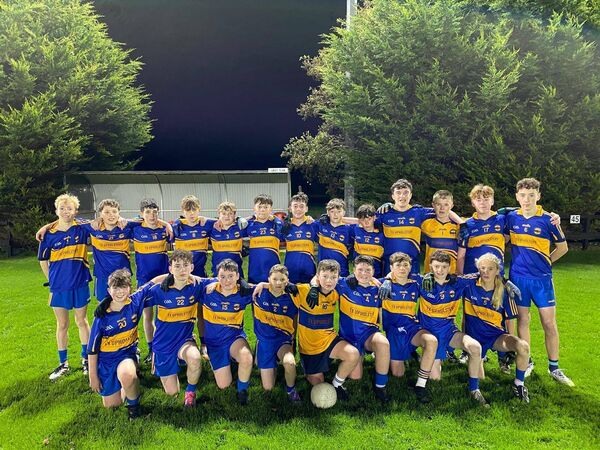 The Kilmore/Shannon Gaels U-14 football panel that defeated Roscommon Gaels to win the Division Four Football Championship final in Tarmonbarry. 