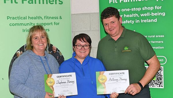 Stephanie and Anthony Fleming, Ballintubber, being presented with their certificates by course facilitator Laura Tully. Pic: Gerard O’Loughlin Stephanie and Anthony Fleming, Ballintubber, being presented with their certificates by course facilitator Laura Tully. Pic: Gerard O’Loughlin
