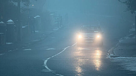 Met Éireann issues fog warning for 11 counties