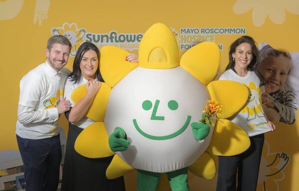 Paul Foxe, chairman of Mayo Roscommon Hospice Foundation, Martina Jennings, CEO of Mayo Roscommon Hospice Foundation and Minister for Health, Jennifer Carroll MacNeill as the Foundation revealed plans to build a state-of-the-art children's hospice. Pic: Michael McLaughlin. Paul Foxe, chairman of Mayo Roscommon Hospice Foundation, Martina Jennings, CEO of Mayo Roscommon Hospice Foundation and Minister for Health, Jennifer Carroll MacNeill as the Foundation revealed plans to build a state-of-the-art children's hospice. Pic: Michael McLaughlin.