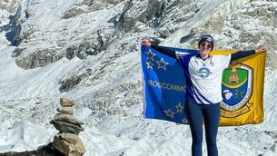 <p>Roscommon's Rachel Dolan reached Mount Everest Base Camp. Picture: St. Dominic's GAA.</p> <p>Roscommon's Rachel Dolan reached Mount Everest Base Camp. Picture: St. Dominic's GAA.</p>