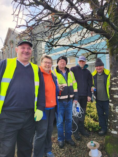 Last Saturday volunteers were busy in Elphin. The Christmas lights committee members were putting up the lights and Tidy Towns were making town look well for switch on which is Friday, December 5th at 7 p.m.. Last Saturday volunteers were busy in Elphin. The Christmas lights committee members were putting up the lights and Tidy Towns were making town look well for switch on which is Friday, December 5th at 7 p.m..
