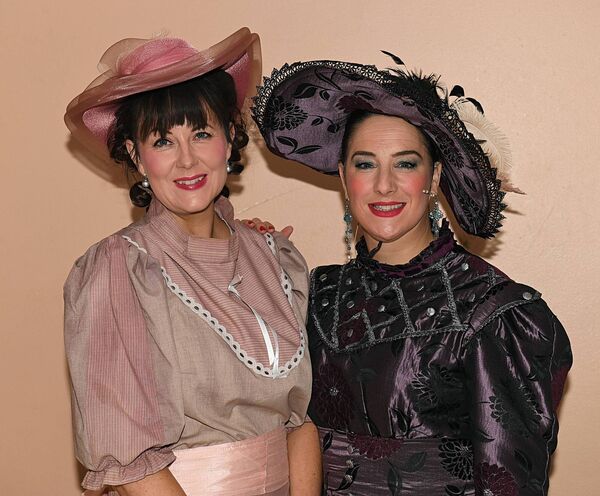 Lorraine Lyons and Aoife O’Connor, members of Boyle Musical Society who performed in ‘Curtains—The Musical’ at St. Joseph’s Hall, Boyle last week. Pic: Gerard O’Loughlin