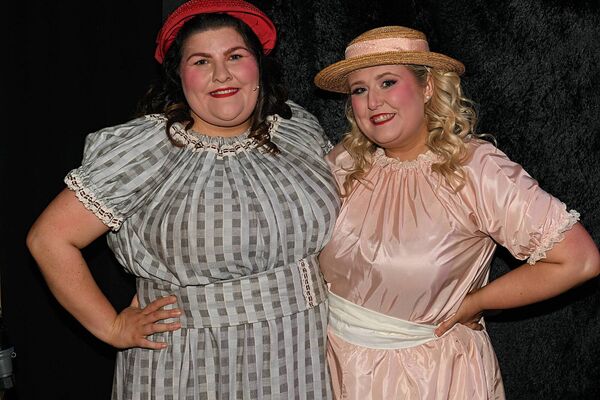 Sinéad McCarthy and Emily Rooney, members of Boyle Musical Society who performed in ‘Curtains—The Musical’ at St. Joseph’s Hall, Boyle last week. Pic: Gerard O’Loughlin