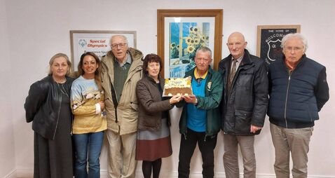 Peadar honoured for 15 years of dedicated service as Cathaoirleach of Roscommon CCE 