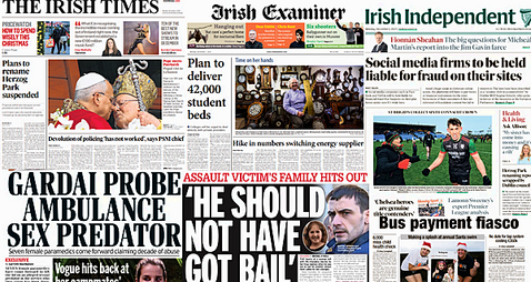 What the papers say: Monday's front pages