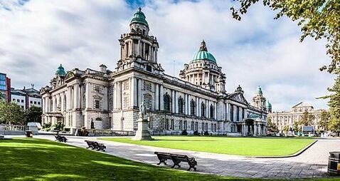 Palestine flag flies on Belfast City Hall