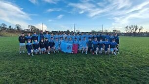 <p>The winning Coláiste Chiaráin junior team.</p>