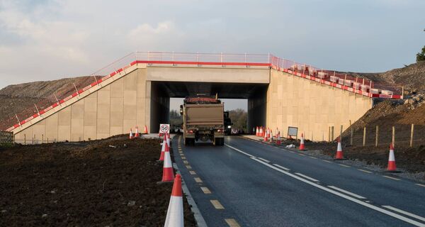 The new underpass at Lugboy near Elphin as part of the N5 works. Pic: Gerry Faughnan 