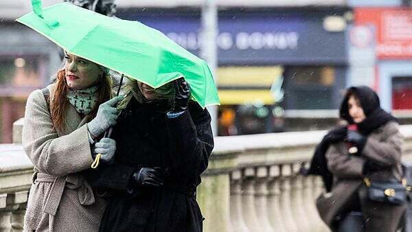 Yellow wind and rain warning issued for seven counties