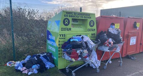 Dumping at County Roscommon clothes bank slammed