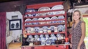 Laura with her great-grandmother’s unique dresser features in folklore calendar 