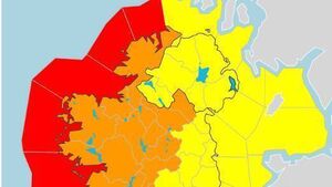 Orange wind warning extended to County Roscommon