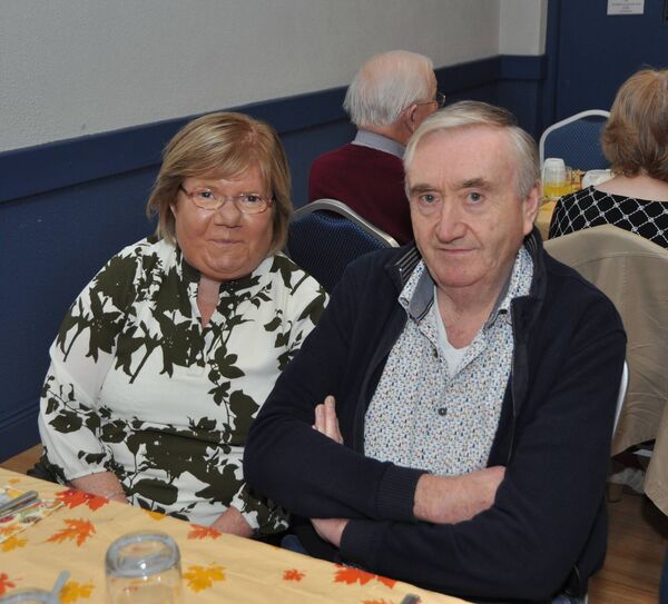 Yvonne Burke and Mike Mulryan at a harvest party for senior citizens in Kilmurry Hall. Pic: Liam Reynolds
