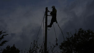 <p>ESB Networks are working to restore power to several hundred customers in West Roscommon following a power outage earlier today caused by Storm Bram. Pic: Brian Lawless</p> <p>ESB Networks are working to restore power to several hundred customers in West Roscommon following a power outage earlier today caused by Storm Bram. Pic: Brian Lawless</p>