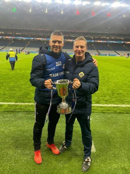Former Kilmore player Kevin Stritch (right) was part of the Ballyboden St. Enda's team that captured Leinster SFC honours at the weekend. Former Kilmore player Kevin Stritch (right) was part of the Ballyboden St. Enda's team that captured Leinster SFC honours at the weekend.