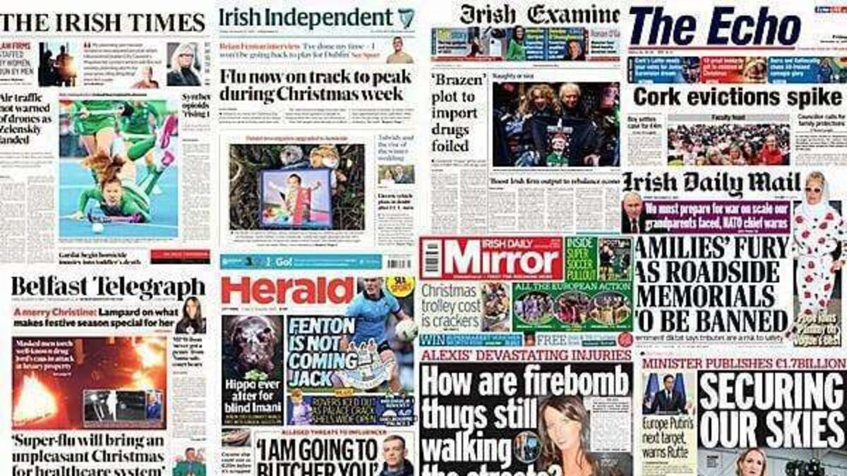 What the papers say: Friday's front pages