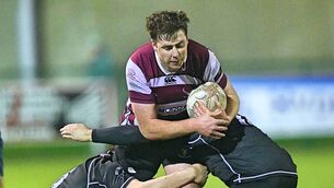 <p>Eoghan Coyle of Creggs tries to break two tackles during the Connacht J1A League game against Connemara in Creggs on Saturday last. Picture: Gerard O’Loughlin</p> <p>Eoghan Coyle of Creggs tries to break two tackles during the Connacht J1A League game against Connemara in Creggs on Saturday last. Picture: Gerard O’Loughlin</p>