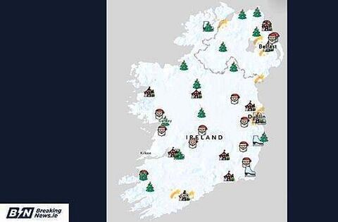Interactive map shows location of festive events around Ireland
