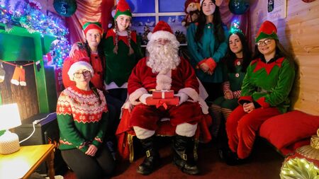 Santa Claus arrives at Arigna Mining Experience