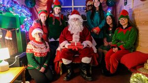Santa Claus arrives at Arigna Mining Experience
