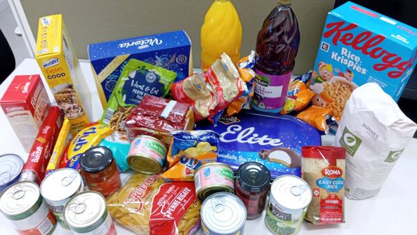 Some of the food items that have been donated as part of Ballaghaderreen FRC's Christmas toy appeal. Some of the food items that have been donated as part of Ballaghaderreen FRC's Christmas toy appeal.