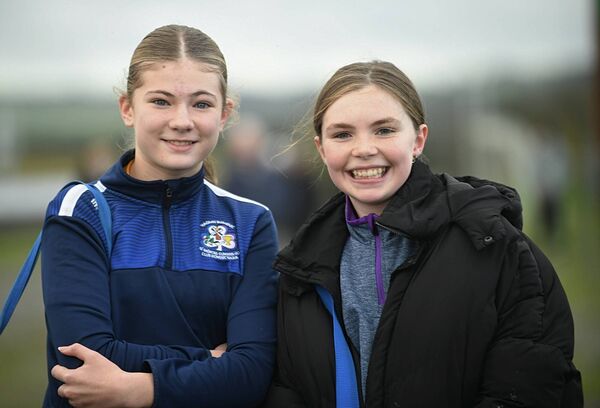 Violet Looby and Mia Connaughton supporting the St. Dominic's camogie team during their recent Connacht intermediate final against Killimor in Knockcroghery. Picture: Gerard O'Loughlin Violet Looby and Mia Connaughton supporting the St. Dominic's camogie team during their recent Connacht intermediate final against Killimor in Knockcroghery. Picture: Gerard O'Loughlin