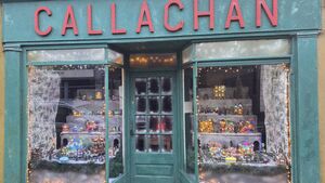 Christmas village window display proving a big attraction