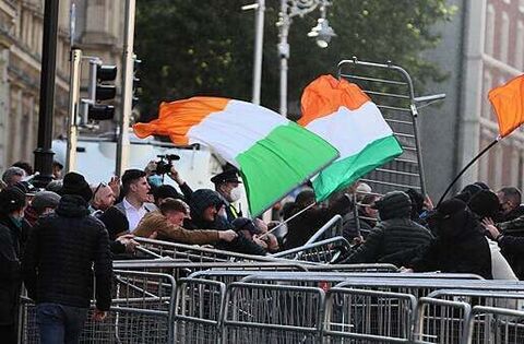 International far-right groups taking inspiration from Irish violence against migrants