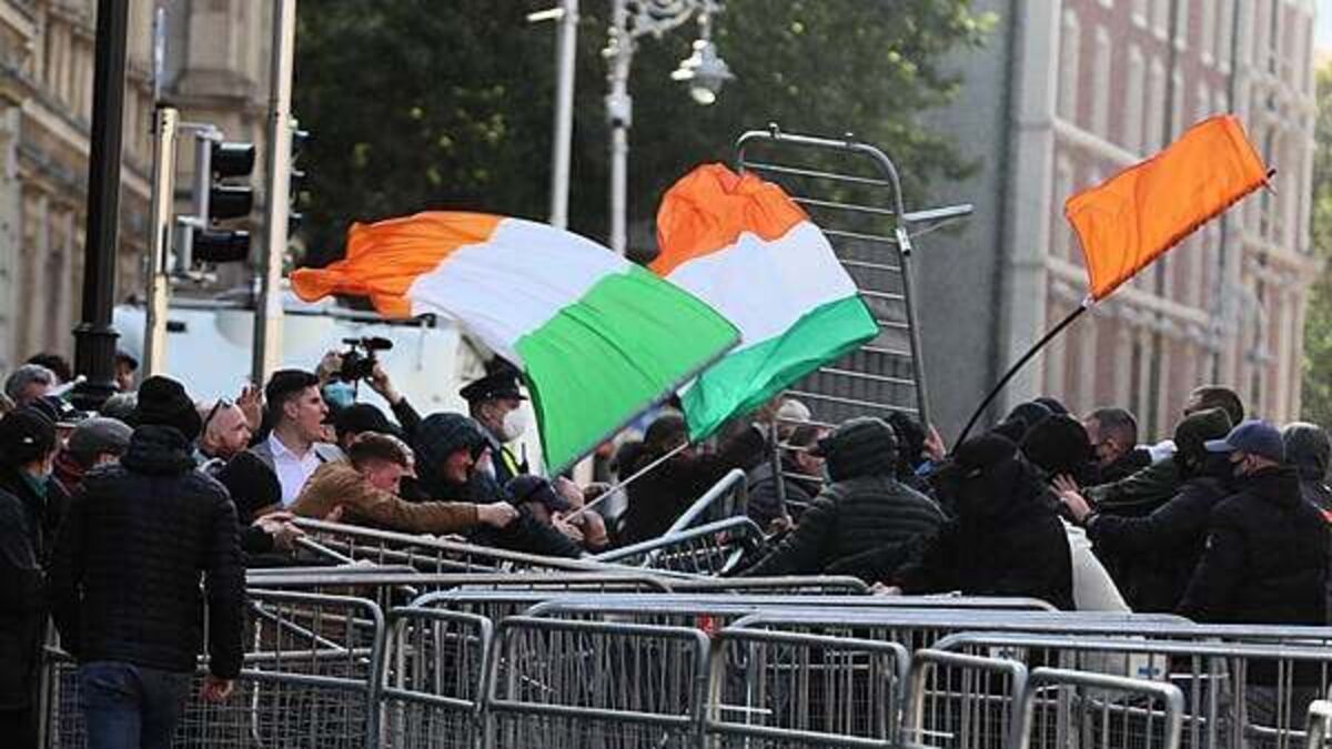 International far-right groups taking inspiration from Irish violence against migrants