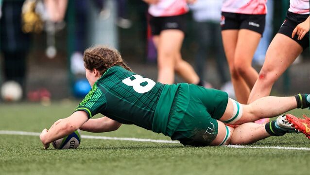 <p>Jemima Adams Verling grabbed a try to help the Clovers secure an opening round win in the Celtic Challenge Picture: INPHO/Nick Elliott</p>