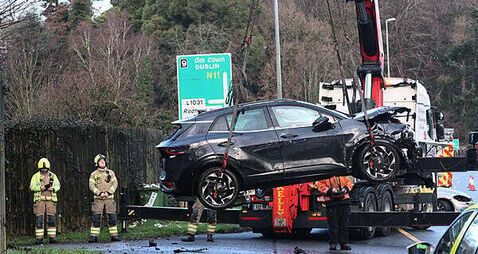 Three people injured following multi-vehicle crashes in Dublin and Wicklow