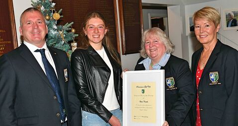 County Roscommon golfer receives honorary life membership of her club 