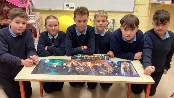 A jigsaw the Lisacul NS sixth class pupils completed together.