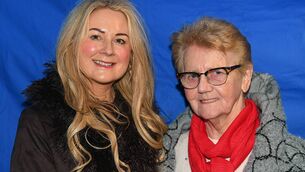 <p>Annie and Rita Moylan pictured at the Michael English concert in St. Bride’s Church, Ballintubber in aid of St. Croan's GAA Club. Pic: Gerard O’Loughlin </p>