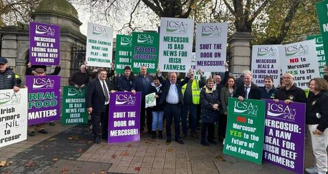 Rally in Athlone against Mercosur deal 