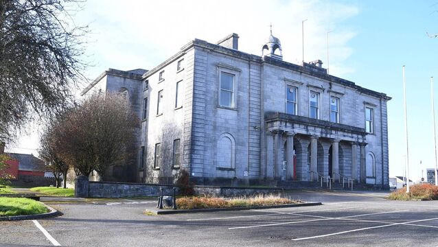 <p>The old courthouse in Roscommon Town.  Members of the judiciary have expressed serious concerns about the future of the building. Pic: Gerard O'Loughlin</p>