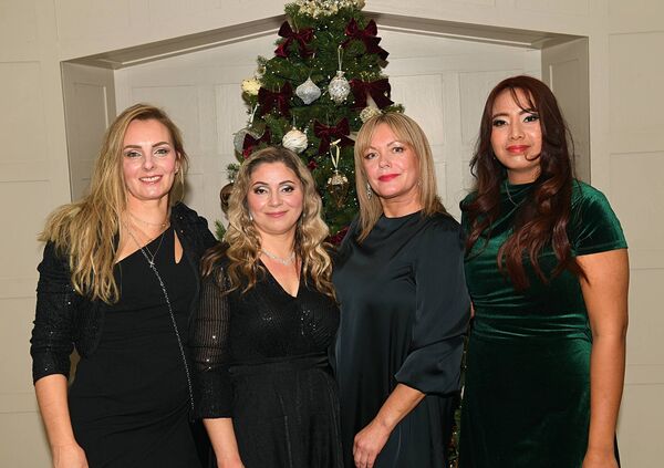 Loreta Krisciuniene, Inga Bilinskiene, Aivita Dunkure and Jennifer Hayes, pictured at a Christmas party night in the Abbey Hotel. Pic: Gerard O’Loughlin