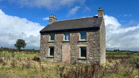 Stone built farmhouse in County Roscommon has full planning permission for extension