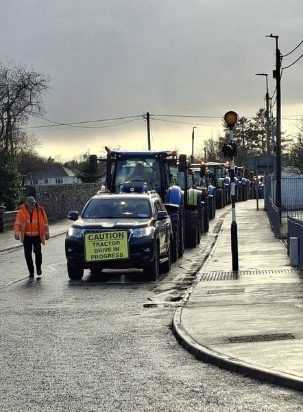 The 15th annual Saddler’s Inn Tractor/Truck Drive, which was held on New Year’s Day in memory of Michael Creighton, was a great success.